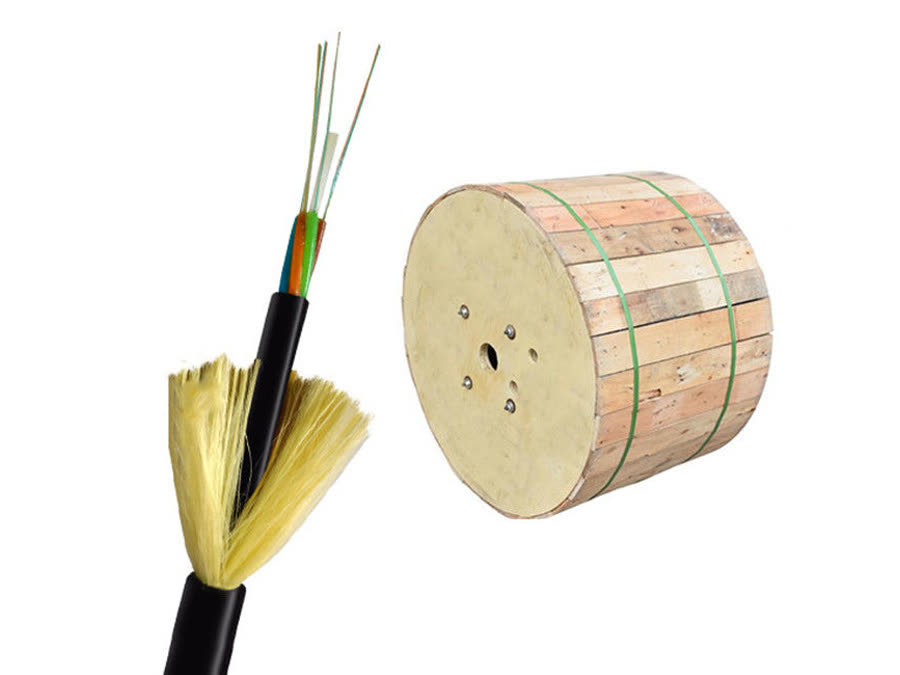 24 Core ADSS All-Dielectric Self-Supporting ADSS Fiber Optic Cable SM G652D With Aramid Yarn