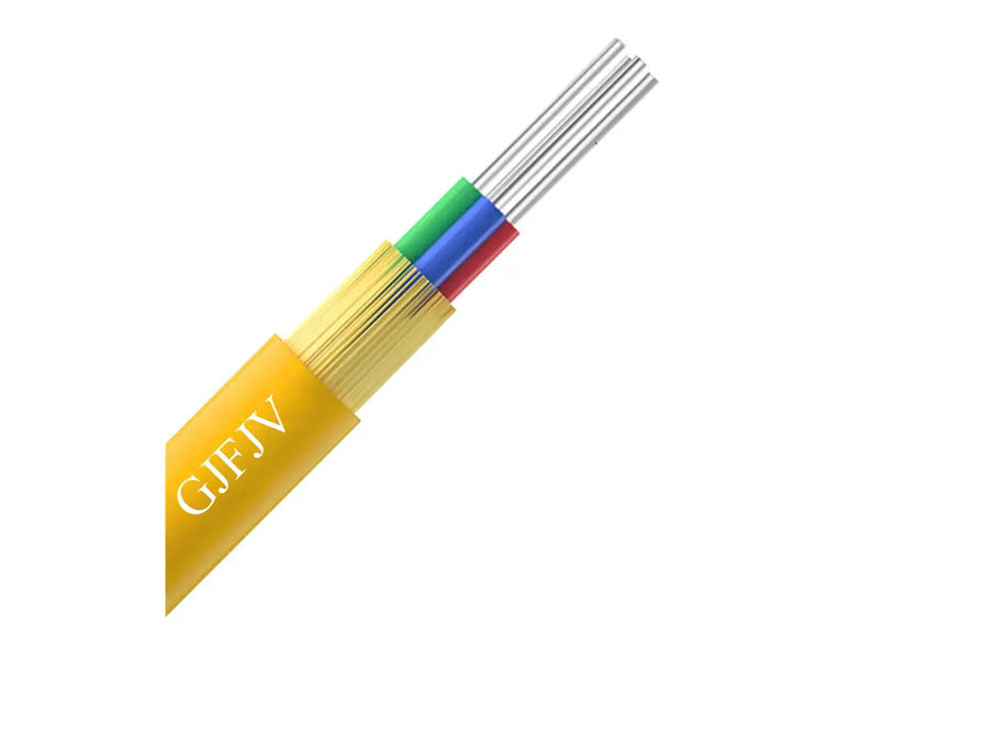 Factory GJFJH Indoor Optic Fiber Cable Tight Buffer 2 4 12 24 Core SM MM OM1 OM2 OM3 For Internet