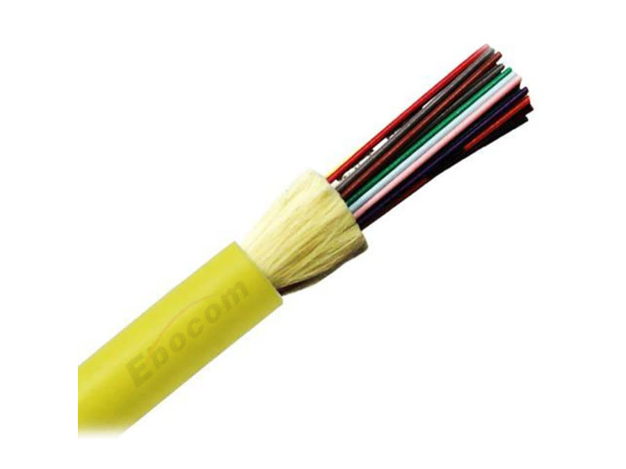 GJFJH Indoor Optic Fiber Cable Tight Buffer 2 4 12 24 Core SM MM OM1 OM2 For Networking