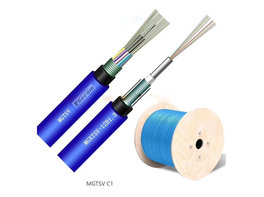 Flame retardant MGTSV Optical Fiber Cable 144 Core SM Stranded Loose Tube Armored Mine inter-office communication