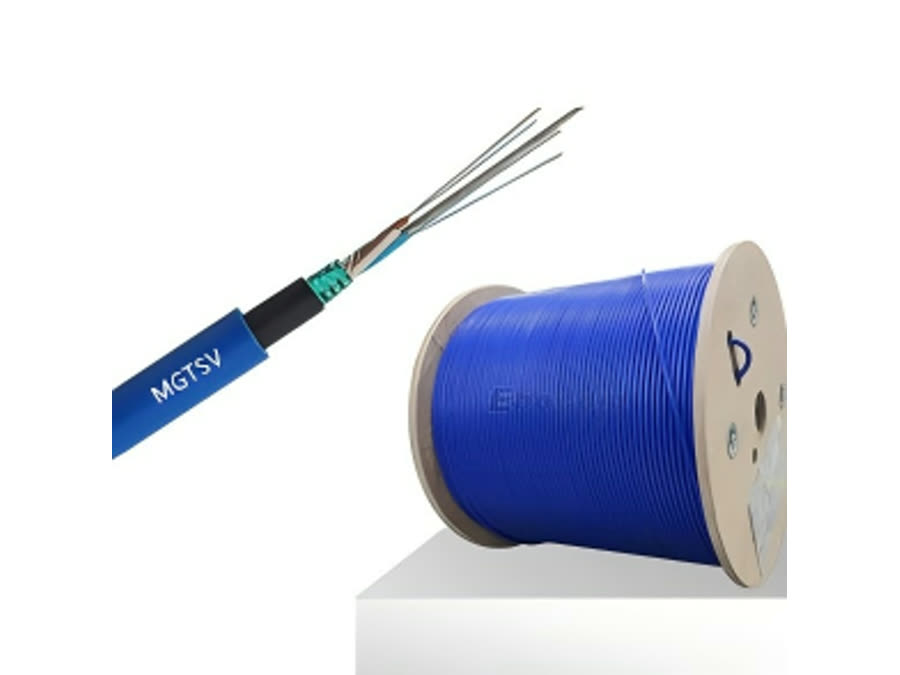 MGTSV 48 Core Mining Fiber Optic Cable with Flame Retardant Sheath and Steel Tape Armor