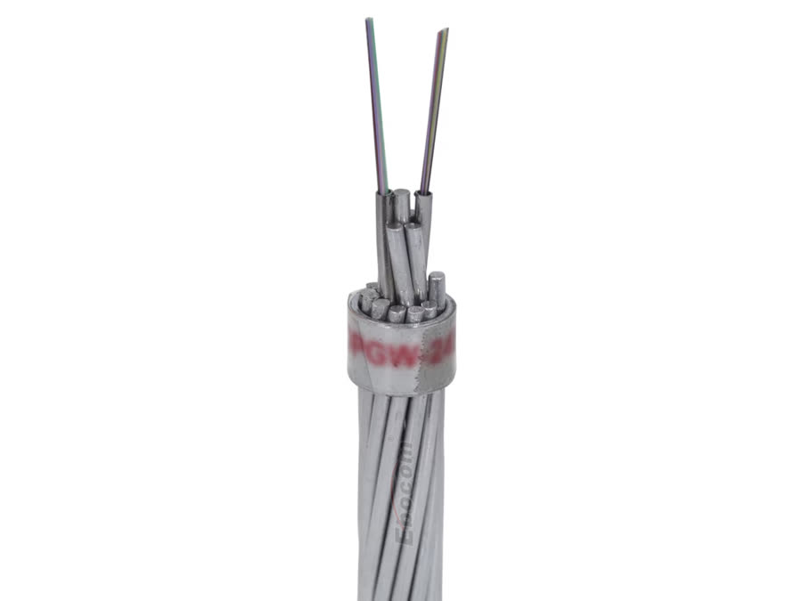 OPGW 72B1-50 Overhead Ground Wire Cable 24 48 72 96 Core For Tower 220KV Networking Communication