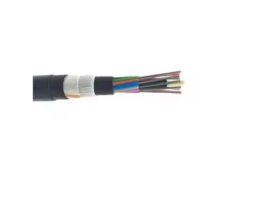 Rodent-Proof Flat FRP Armored Outdoor Fiber Cable With Dual Jacket